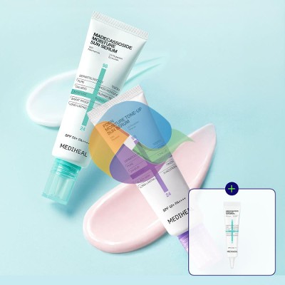 [1+1] 메디힐 수분 선세럼 마데카소사이드+피디알엔 톤업 (SPF 50+) 50ml